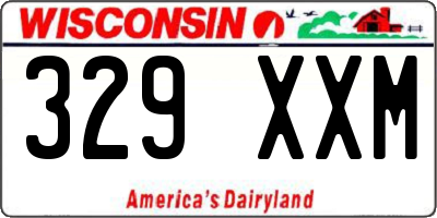 WI license plate 329XXM