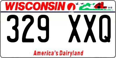 WI license plate 329XXQ