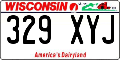 WI license plate 329XYJ