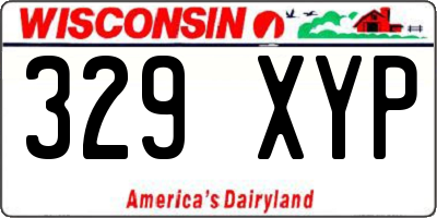 WI license plate 329XYP