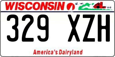 WI license plate 329XZH