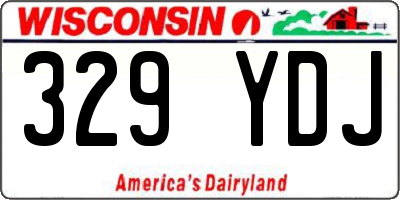 WI license plate 329YDJ