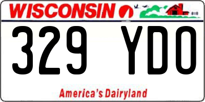 WI license plate 329YDO