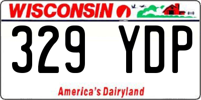 WI license plate 329YDP