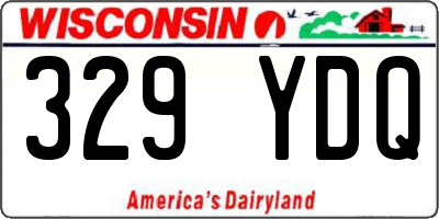 WI license plate 329YDQ