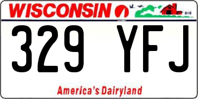 WI license plate 329YFJ