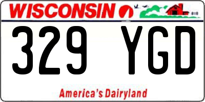 WI license plate 329YGD