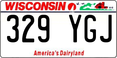 WI license plate 329YGJ