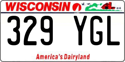 WI license plate 329YGL