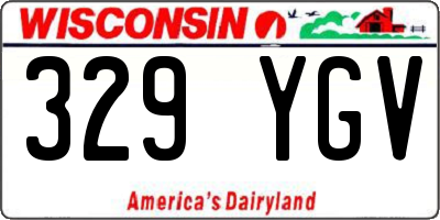 WI license plate 329YGV