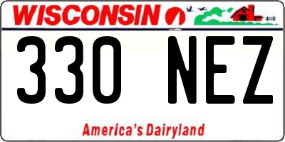 WI license plate 330NEZ