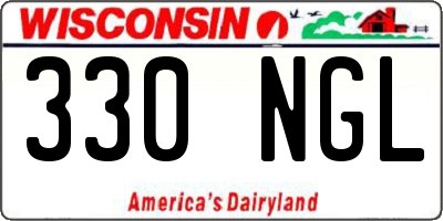 WI license plate 330NGL
