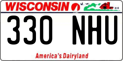 WI license plate 330NHU