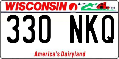 WI license plate 330NKQ