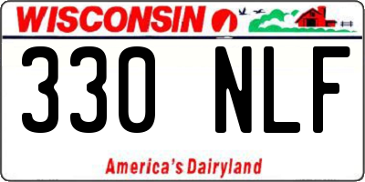 WI license plate 330NLF