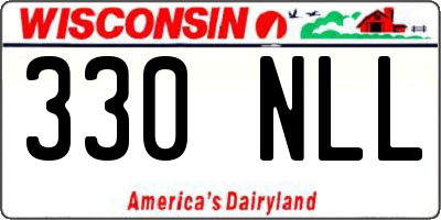 WI license plate 330NLL