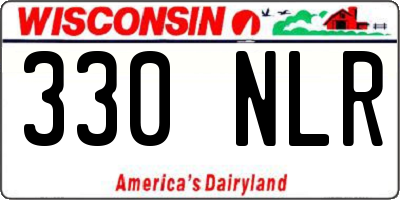 WI license plate 330NLR