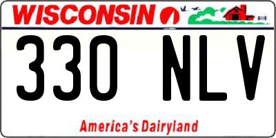 WI license plate 330NLV