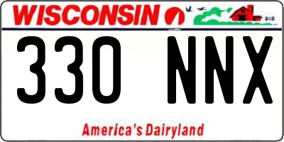 WI license plate 330NNX