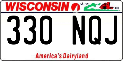 WI license plate 330NQJ