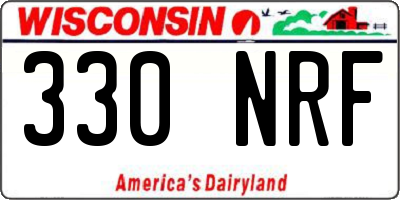 WI license plate 330NRF