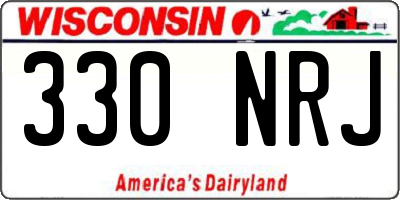 WI license plate 330NRJ
