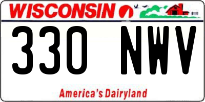 WI license plate 330NWV
