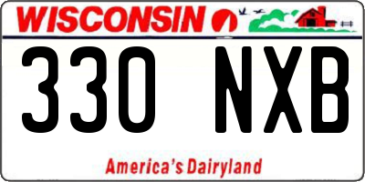 WI license plate 330NXB