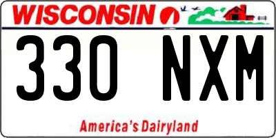 WI license plate 330NXM