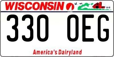 WI license plate 330OEG