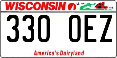 WI license plate 330OEZ