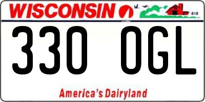 WI license plate 330OGL