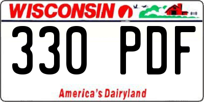 WI license plate 330PDF