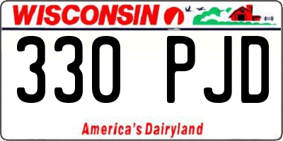 WI license plate 330PJD