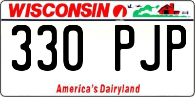 WI license plate 330PJP