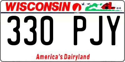 WI license plate 330PJY