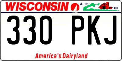 WI license plate 330PKJ