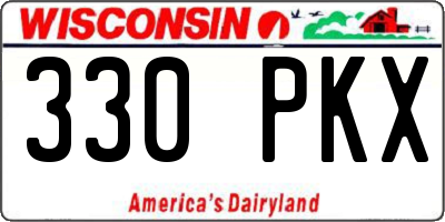 WI license plate 330PKX