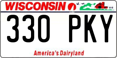 WI license plate 330PKY