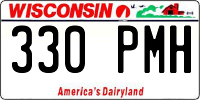 WI license plate 330PMH