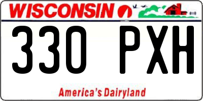 WI license plate 330PXH
