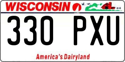 WI license plate 330PXU