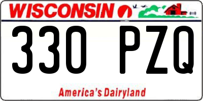 WI license plate 330PZQ