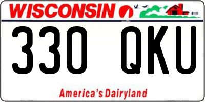WI license plate 330QKU