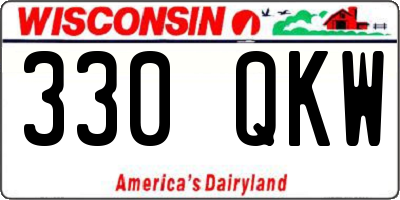 WI license plate 330QKW