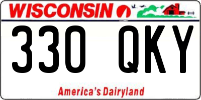 WI license plate 330QKY