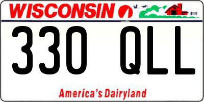 WI license plate 330QLL