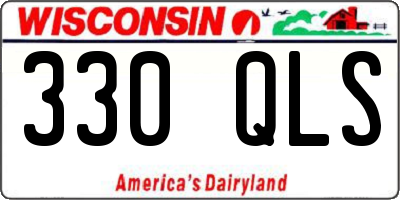 WI license plate 330QLS