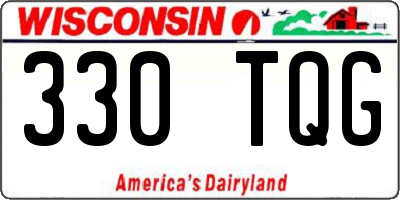 WI license plate 330TQG