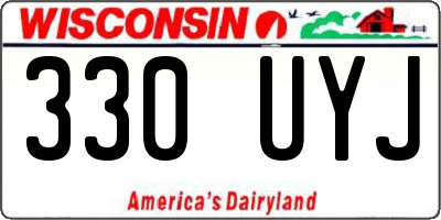 WI license plate 330UYJ